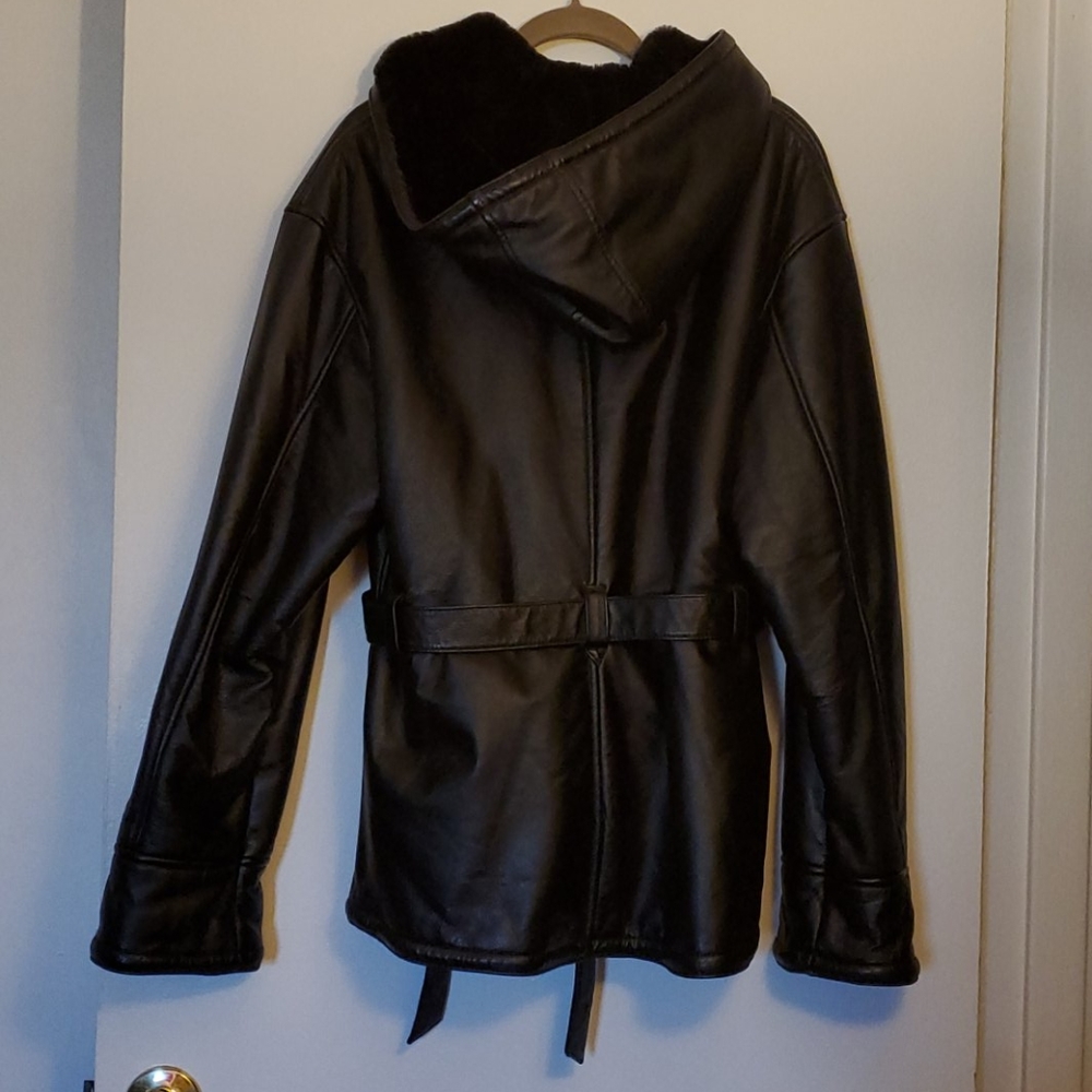 Ykk Leather Jacket View 3